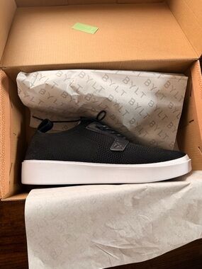 BYLT Premium Basics Lido Knit Sneakers Men’s Size 12 Black Tonal New In Box